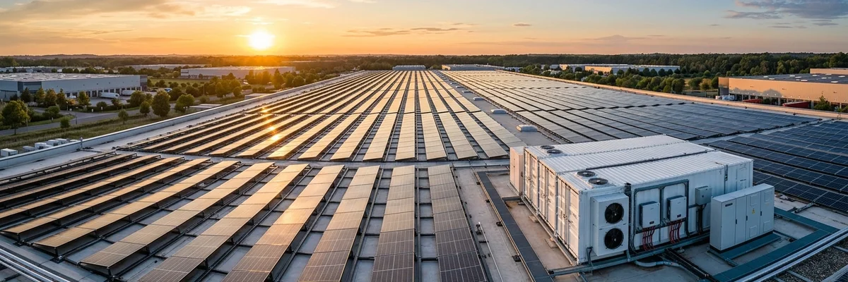 PV Anlage mit Batteriespeicher f&uuml;r Gewerbe und Industrie Ostalb